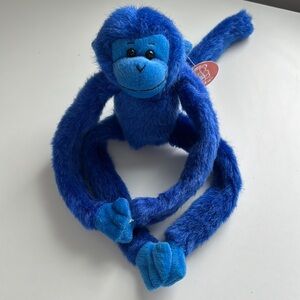 Fiesta Blue Stuffed Monkey with Long Arms